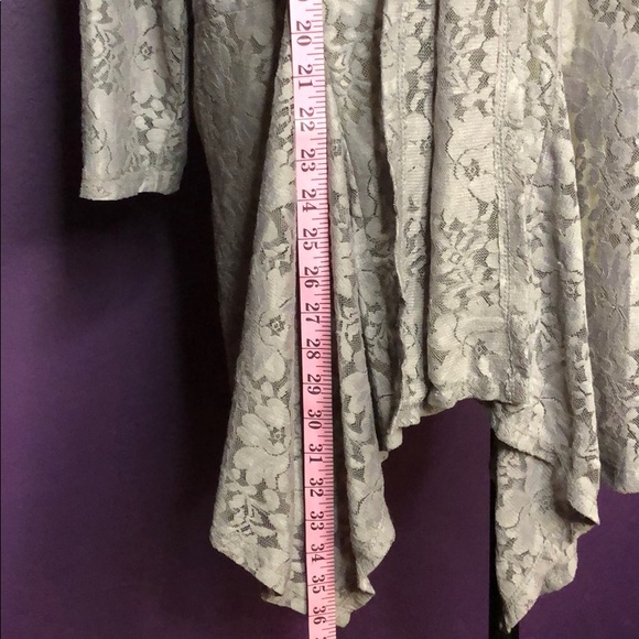 In soft pink color Lace Cardigan - Picture 7 of 8